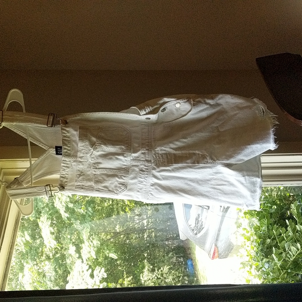 Gap white overalls